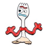 forky enamel pin