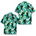 thumbnail image 3 of Nuevas camisetas de manga corta para hombre, divertidas, gorila, hibisco, holgadas y transpirables, camisetas hawaianas con estampado 3D, camisetas para fiestas en la playa, 3 of 5