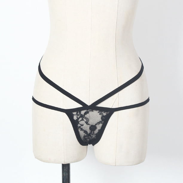 Pack 6 Strings Dentelle ALL OF ME - Lingerie Sexy Femme - Tailles S à XL