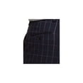 thumbnail image 3 of TOMMY HILFIGER Mens Navy Stretch Windowpane Plaid Classic Fit Stretch Pants 34W/ 32L, 3 of 4