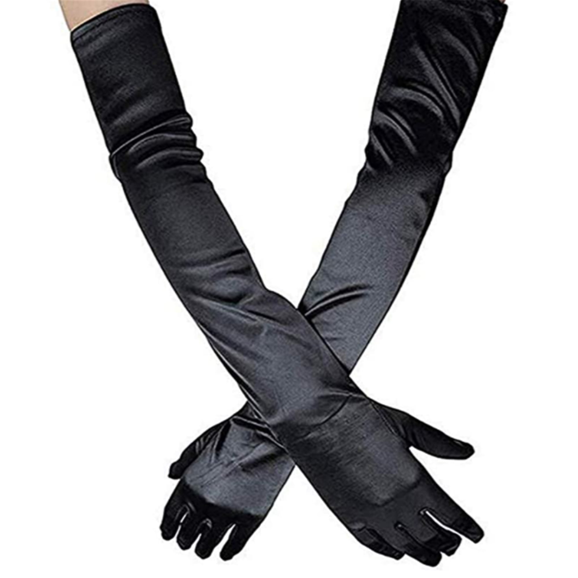 Sunisery Women Long Gloves Satin Opera 