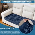 thumbnail image 6 of Lapalife Crushed Velvet Sectional Sofa Cover, Anti-Slip Couch Cover for Sectional Sofa L Shape Sectional Couch Covers for 3 Cushion Couch Sofa, 6 of 7