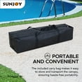 thumbnail image 6 of SUNJOY Floating Pool Canopy 10’ × 10’ Pop Up Gazebo Grey Fabric Canopy, Steel and Aluminum Frame Floating Tent with PVC Floats, Hand Air Pump, and Carry Bag, 6 of 12