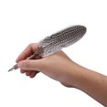 thumbnail image 1 of Feather Dip Pen Set With 3 Dip Pen Nips And Exquisite Carved Pattern, For Multiple Writing Needs, No Need To Add Ink,  Perfect Gifts, Come With Ink BottleWithout Ink, 1 of 8