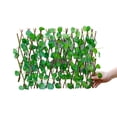 thumbnail image 2 of Tnobhg Expandable Fence Privacy Screen Adjustable Length UV Blocking Single Sided Leaves Balcony Patio Artificial Hedge Indoor Outdoor Decor, 2 of 8