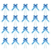 Large Gift Bow 5.9x3.5 Inch, 20 Pack Pull Bows for Gift Wrapping Present Wedding Valentine's Day, Dark Blue