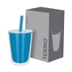 thumbnail image 4 of Paquete con 24 piezas de Vaso de plástico doble pared con popote azul 11.5 x 15, 4 of 6