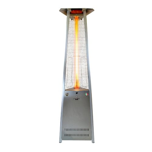 Lava Heat Italia Lava Lite Liquid Propane Gas Patio Heater, Stainless Steel Finish by LavaHeat