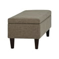 thumbnail image 1 of Simpli Home Monroe - Ottoman - Rectangulaire - Tissu Aspect Mousse, Contreplaqué, Lin - Brun Faon, 1 of 5