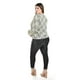 thumbnail image 3 of Blusa estampada con olanes Roman Fashion /Tallas Extras, 1905 (Hueso /Negro) beige 42, 3 of 6