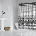 thumbnail image 2 of Waterproof Mid Century Tribal Geometry Boho Shower Curtain 72x72 Inch Bohemian Style Polyester Unique Shower Curtain for Bathroom Hotel Home Decor with 12 Plastic Hooks, 2 of 5