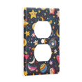 thumbnail image 2 of Yayeee Duplex Wall Plate 1-Gang 4.5"x2.7" Home Receptacle Light Switch Decorative Outlet Cover, Small Space Pattern, 2 of 7