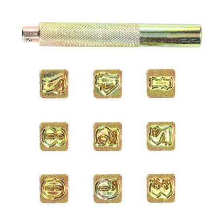

Carving Leather Punch Rod Tools Kit Digital Number Durable DIY Craft Handmade