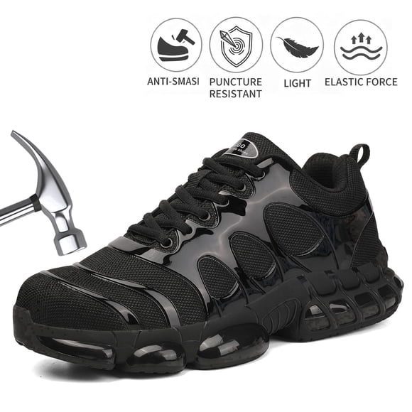 NIFOFISE Zapatos de Seguridad para Hombre Mujer Punta de Acero Resistentes a Perforaciones para Trabajo