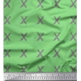 thumbnail image 1 of Soimoi Green Rayon Fabric Cross & Geometric Print Fabric by the Yard 56 Inch Wide, 1 of 3