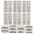 thumbnail image 4 of CIMAXIC 6pcs 132 Transparent Waterproof Kitchen Stickers Food Labels Mark Stickers,5.91"X4.33"X0.04", 4 of 5