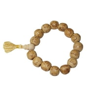 Mogul Stretchy Tibetan Bodhi Seed Prayer Beads Mala Bracelet