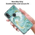 thumbnail image 2 of Alcatel 3V 2019 Case, KAESAR Hybrid Bling Glitter Sparkle Laser Green Marble Graphic Fashion Cute Colorful Skin Cover Shockproof Case for Alcatel 3V 2019, 2 of 5