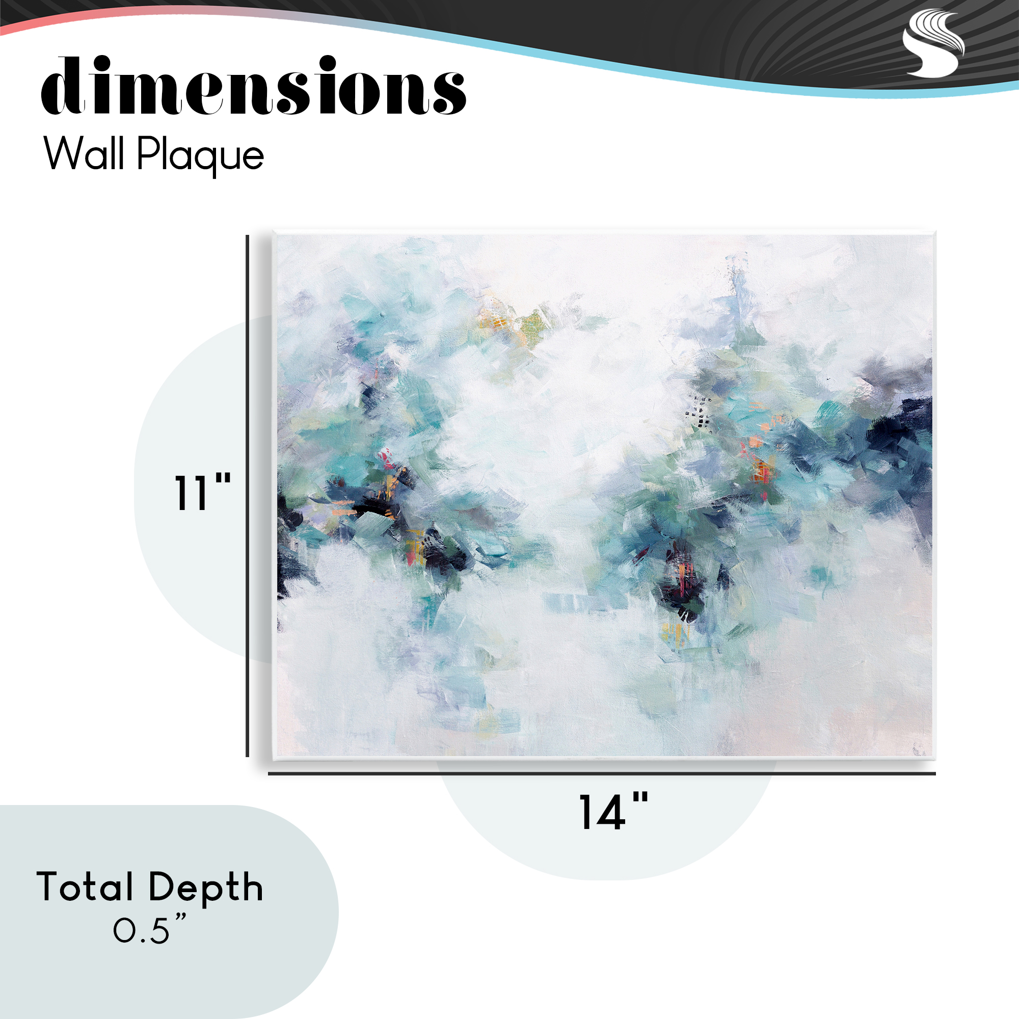 Reaching Out Abstraction Wall Plaque Art, design by Karen Hale