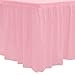 thumbnail image 3 of Party Essentials Heavy Duty Disposable Plastic Table Skirt, 1-Count, 29" W X 14' (168") L, Pink, 3 of 4