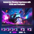 thumbnail image 6 of Gawfolk 27" 165Hz QHD Curved Gaming Monitor, 1440p 1800R Frameless with FreeSync, 6 of 8