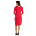 thumbnail image 5 of Maternity V neck Knee Length Faux Wrap Dress, 5 of 5