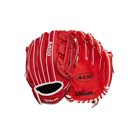 Guante de béisbol Wilson A450, 11 pulgadas, para jóvenes, mano izquierda