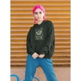 thumbnail image 2 of Earth Sphere Techno Style Hoodie Women -Image by Shutterstock, Female XX-Large, 2 of 4