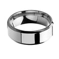 thumbnail image 2 of 1 anillo unisex de acero inoxidable con espejo, ligero, para boda, 2 of 2
