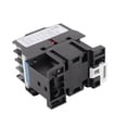 thumbnail image 1 of Dual-Pole AC Contactor for Power Distribution, 2NO 2NC Contact Configuration, 110V, DIN Rail Mountable, Flame Retardant Plastic Housing, High Sensitivity & Load Capacity., 1 of 6