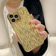 thumbnail image 5 of for iPhone Case,Luxury ElectroPlated Water Ripple Pattern Bumper Camera Lens Protection Soft Shockproof Phone Case (Gold,iPhone 15 Plus), 5 of 7