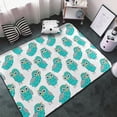 thumbnail image 3 of Cute Green Owl Shaggy Area Rug, Rugs for Living Room Bedroom Non Slip Door Mat Indoor Carpet Machine Washable Nursery Home Decor Floor Mats for Entryway 60x39in-#, 3 of 5