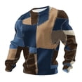 thumbnail image 4 of Dolkfu Graphic Shirt for Men Athletic Novelty Sweatshirt Waffle Long Sleeve Crew Neck Shirt for Men 3X, 4 of 5