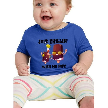 

Chillin With My Pops T-Shirt Infant -Smartprints Designs 6 Months