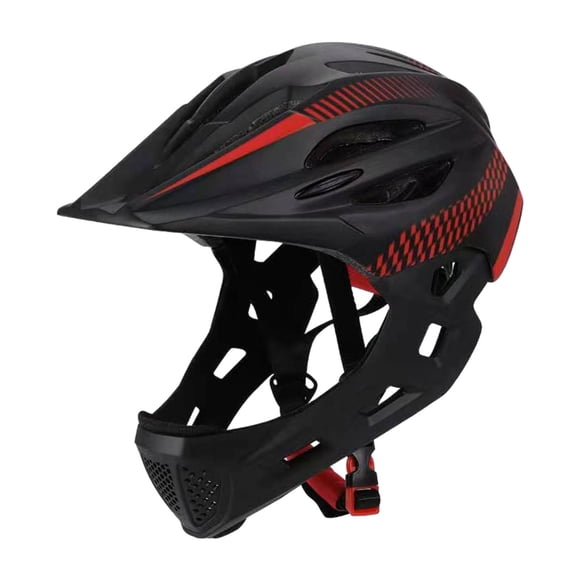 Casco de bicicleta para niños Strade Fareast Limited ajustable negro rojo