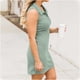 thumbnail image 4 of Vestido corto holgado con tirantes de encaje de color sólido para mujer a la moda de verano para mujer Fridja  hj1189, 4 of 9