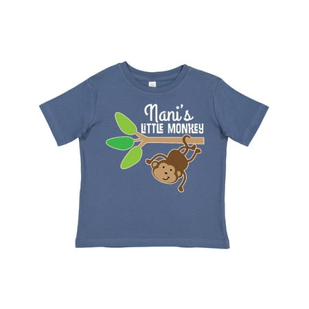 

Inktastic Nani Little Monkey Grandchild Gift Toddler Boy or Toddler Girl T-Shirt