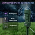 thumbnail image 4 of Kasonic Outdoor Power Stake, Double Sided 6-Outlet With Covers Weatherproof Safety Flip 9 ft Extension Cord Power Overload Protection Green, 4 of 7