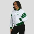 thumbnail image 5 of Women's WEAR by Erin Andrews White New York Jets Full-Snap Fleece Sweatshirt Jacket, 5 of 6