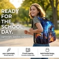 thumbnail image 4 of Jeiento Lightning Dinosaur 17 Inch Bookbag Set for Kids 4-Piece Lunch Bag Pencil Case Water Bottle Holder Lightweight Large Capacity School Backpack for Boys Girls Teens, 4 of 7
