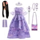 thumbnail image 4 of Disfraz de Encanto de Disney para niñas, vestido de princesa, traje de Cosplay Isabela Mirabel, Carnaval, Navidad, ropa de fiesta de cumpleaños, 4 of 5