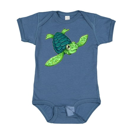 

Inktastic Sea Turtle with Swirls Gift Baby Boy or Baby Girl Bodysuit