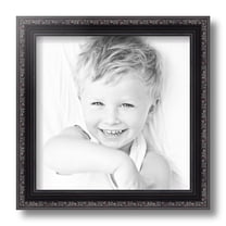 ArtToFrames 10" x 10" Black Picture Frame, 10x10 inch Black Wood Poster Frame (WOM-4625)