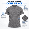 thumbnail image 5 of Daresay Men's 4-Pack Dri-Fit Performance T-Shirts – Moisture-Wicking Athletic Gym Tees – Breathable, Quick-Dry Workout Shirts for Men (Sizes S-3XL), 5 of 14