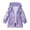 Purple, variant on Girls Metallic Shiny Jacket Toddler Girls Lightweight Zip Up Hoodie Waterproof Raincoat Spring and Autumn Long Sleeved Jackets