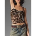 thumbnail image 3 of Biezeib Women Crop Camisole Summer Ruched Spaghetti Strap Tank Tops Sleeveless T-Shirt for Streetwear Clubwear, 3 of 6