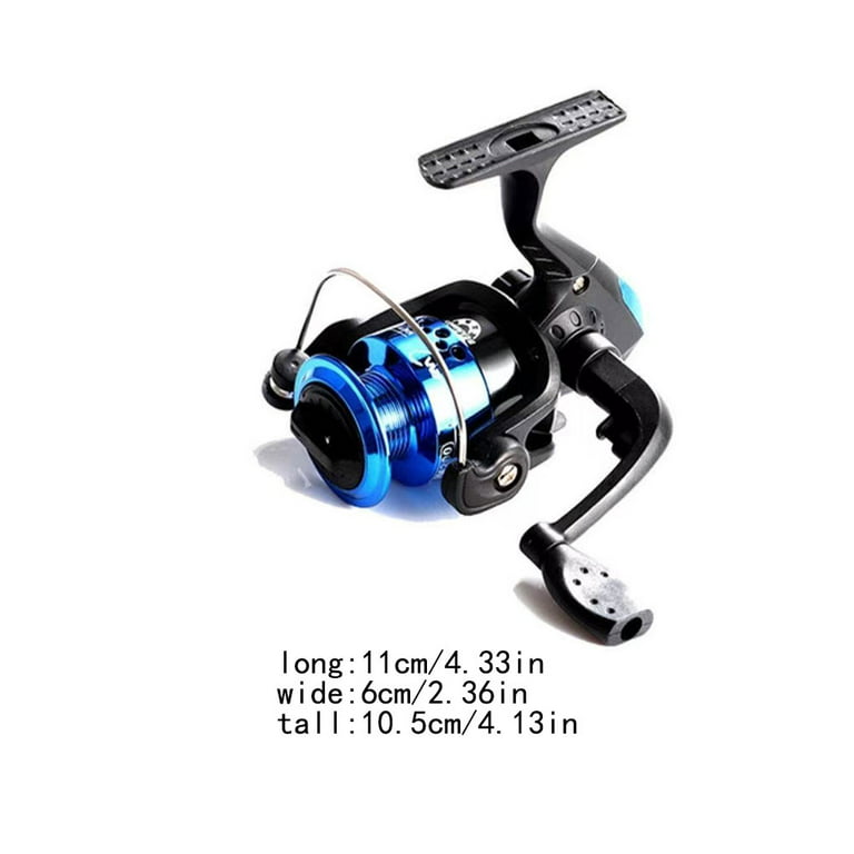 chidgrass Fishing Spinning Reel Foldable Gear Ratio 5.1:1 River Freshwater  Saltwater Baitcasting Line Roller Wheel Fish Tackle Tools Blue