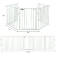 thumbnail image 2 of Costway Clôture de Foyer, Clôture de Sécurité, Grille de Foyer, BBQ, Grille de Feu en Métal, Animal de Compagnie, Blanc, 2 of 10