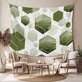 thumbnail image 2 of Sage Green Marble Large Tapestry for Bedroom Wall Hanging Tapestry,Gold White Geometric Hexagon Modern Ceiling Backdrop Tapestries Poster Blanket Wall Decor for Teens Room Living Room Dorm 100" x 59", 2 of 8