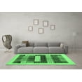 thumbnail image 3 of Ahgly Company Indoor Round Abstract Emerald Green Contemporary Area Rugs, 7' Round, 3 of 4